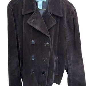 Jones New York fall or spring brown corduroy jacket